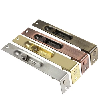 

6 Inch Stainless Steel Heaven And Earth Latch Security Concealed Concealed Dark Plug Security Fire Door Bolt 18-25mm