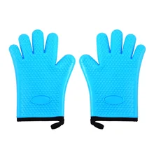 2 шт силиконовые термостойкие перчатки для кухонной печи, перчатки для барбекю, противоскользящие перчатки для выпечки