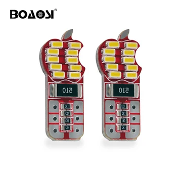 

BOAOSI 4x W5W 4014SMD 168 194 T10 LED Bulbs Car Interior Dome Map Door Courtesy License Plate Lights 12V