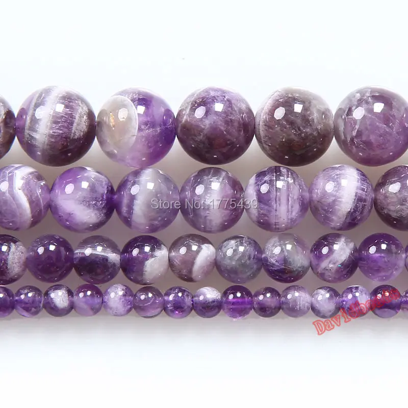 

Factory price Round Mixed Purple Color Amethysts Beads Natural Stone Beads 6 8 10 12mm diy Bracelet Necklace For Jewelry Making