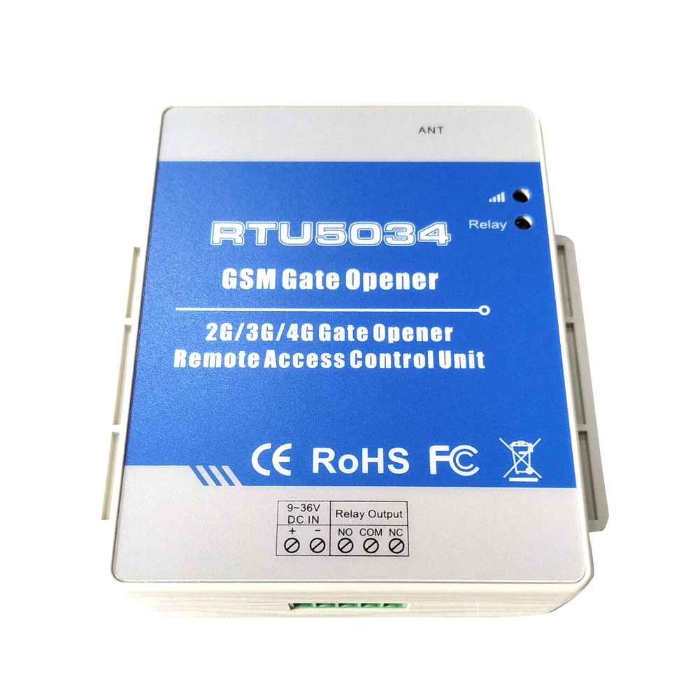 RTU5034 Automatic GSM Wireless Relay Switch Remote Control Gate Opener 3g Home Supports 200 Users Security Door Free Call Garage