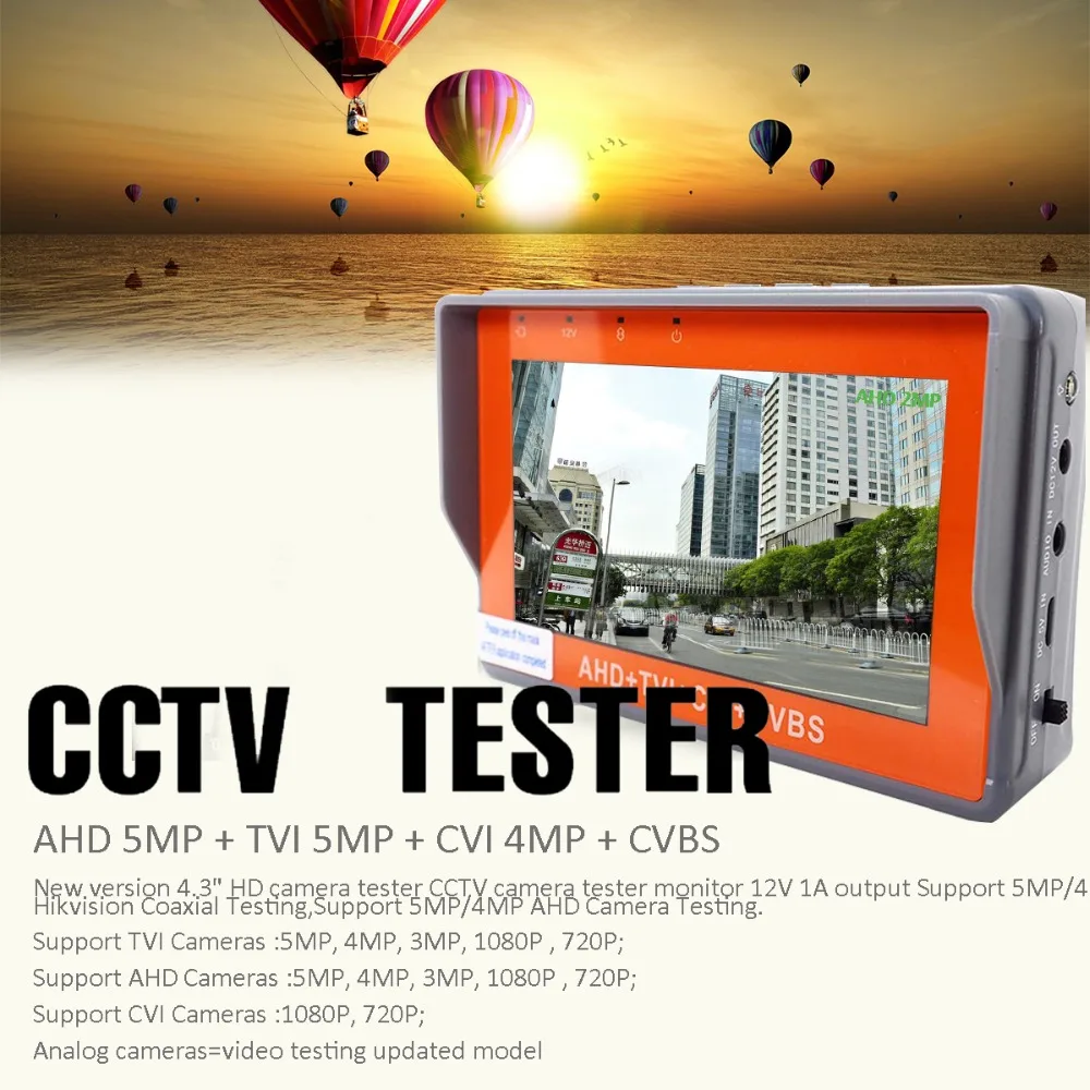 IV7W 4.3 дюйма HD AHD Камера Тесты er CCTV Тесты er монитор 1080 P 5MP 4MP 3MP AHD аналоговый Камера тесты ing utp кабель Тесты TVI CVI 12 В