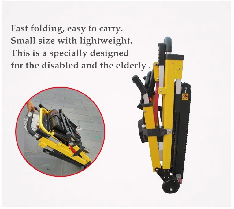  Cheapest lightweight portable power electric stair climbing wheelchair with lithium battery for eld