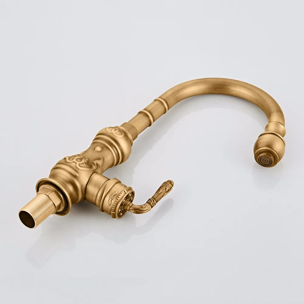 Free Shipping Brass kitchen Faucet Single Handle Antique Finish Basin Sink Mixers Taps Kitchen Sink Faucet Free Shipping Brass kitchen Faucet Single Handle Antique Finish Basin Sink Mixers Taps Kitchen Sink Faucet