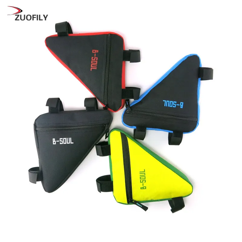 Clearance Waterproof Triangle Pouch Cycling Bike Bicycle Bags Front Tube Frame Bag Saddle Holder MTB Mountain Bike Cellphone Accessories 1