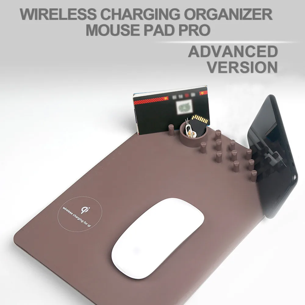 

Register Board Scale, QI Wireless Multifunctional Anti-Skid Mouse Pad 2 in 1 Computer Office Home Wireless Charger Mouse Mat