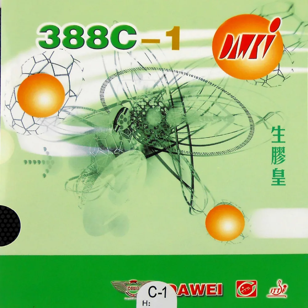 Dawei 388C 1 King of Medium Pips Out Резина для настольного тенниса пинг понга без губки Topsheet