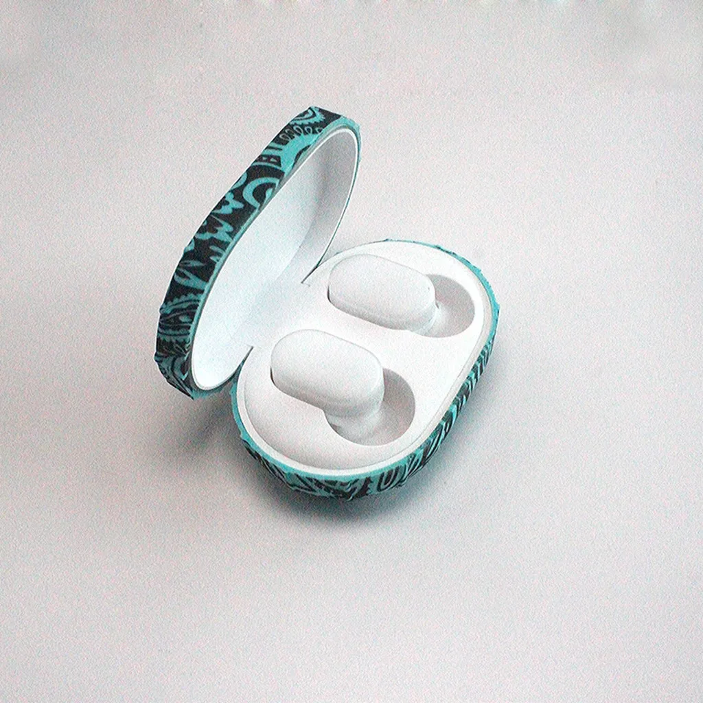 Чехол с принтом граффити для беспроводных Bluetooth наушников Xiaomi AirDots силиконовые