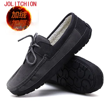 

New Style Men's Casual Shoes Brand Men Loafers PU Leather Fur Mocassim Masculino Breathable Slip on Shoes Chaussures Hommes
