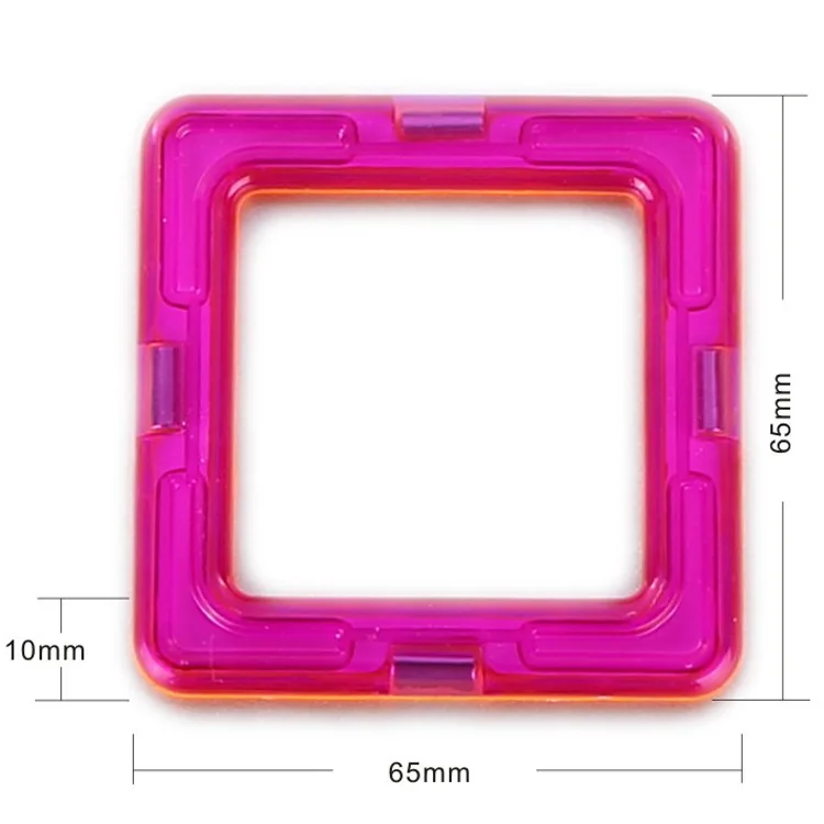 1 шт. Магнитный конструктор Набор для строительства модель и строительство пластиковые магнитные блоки Развивающие игрушки для детей подарок - Цвет: Бургундия