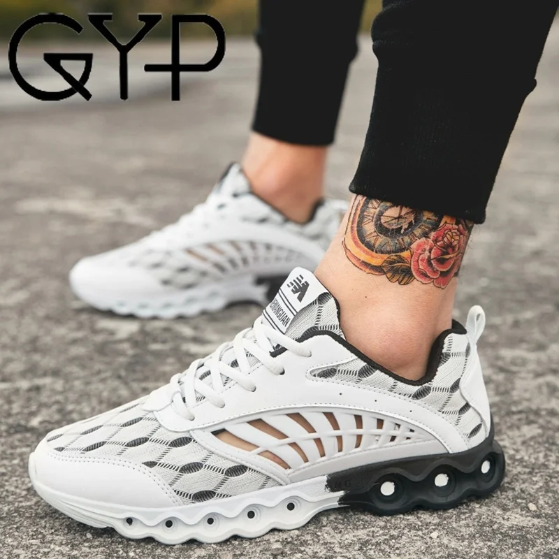 

GYP 2019 Men's Sport Shoes Outdoor Athletic Running Shoes For Male Hollow Breathable Autumn Summer Sneakers Size 39-44 MC-34