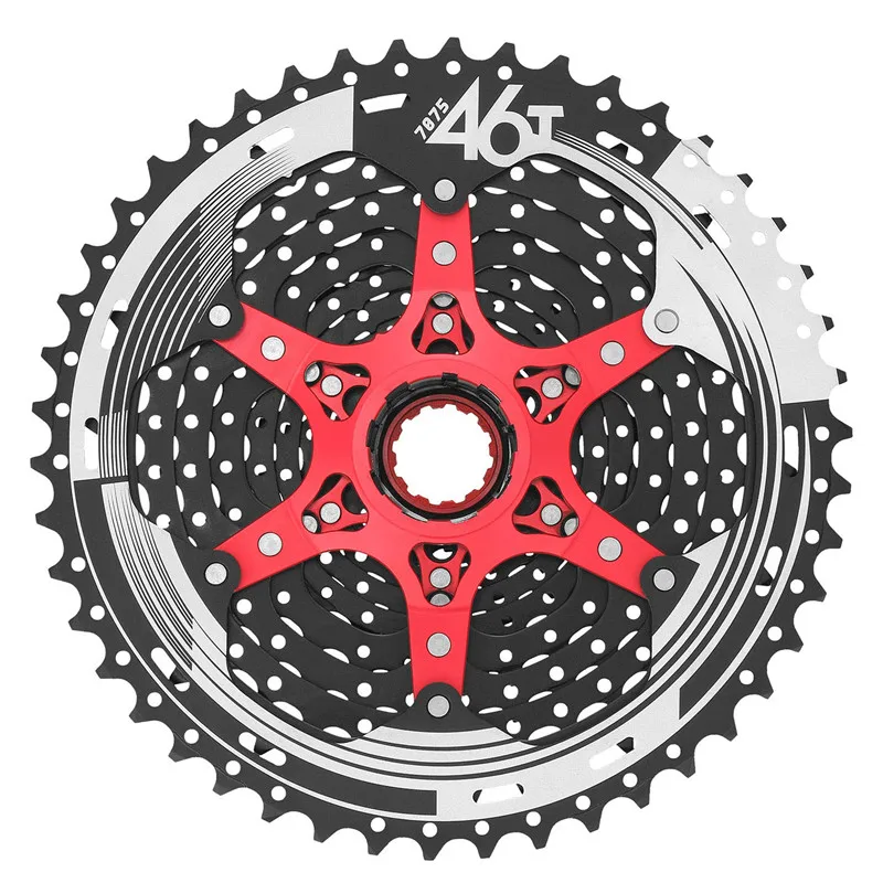 Sunracing CSMX3 CSMX8 MTB велосипед кассета 10S 11S скорость-11-40 T/11-42 T/11-46 T, черный/серебристый велосипед свободного хода