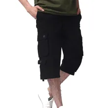 Для мужчин тактические грузовые шорты Повседневное свободные короткие штаны камуфляж Военная Летний стиль по колено плюс Размеры 5 цветов шорты Для мужчин