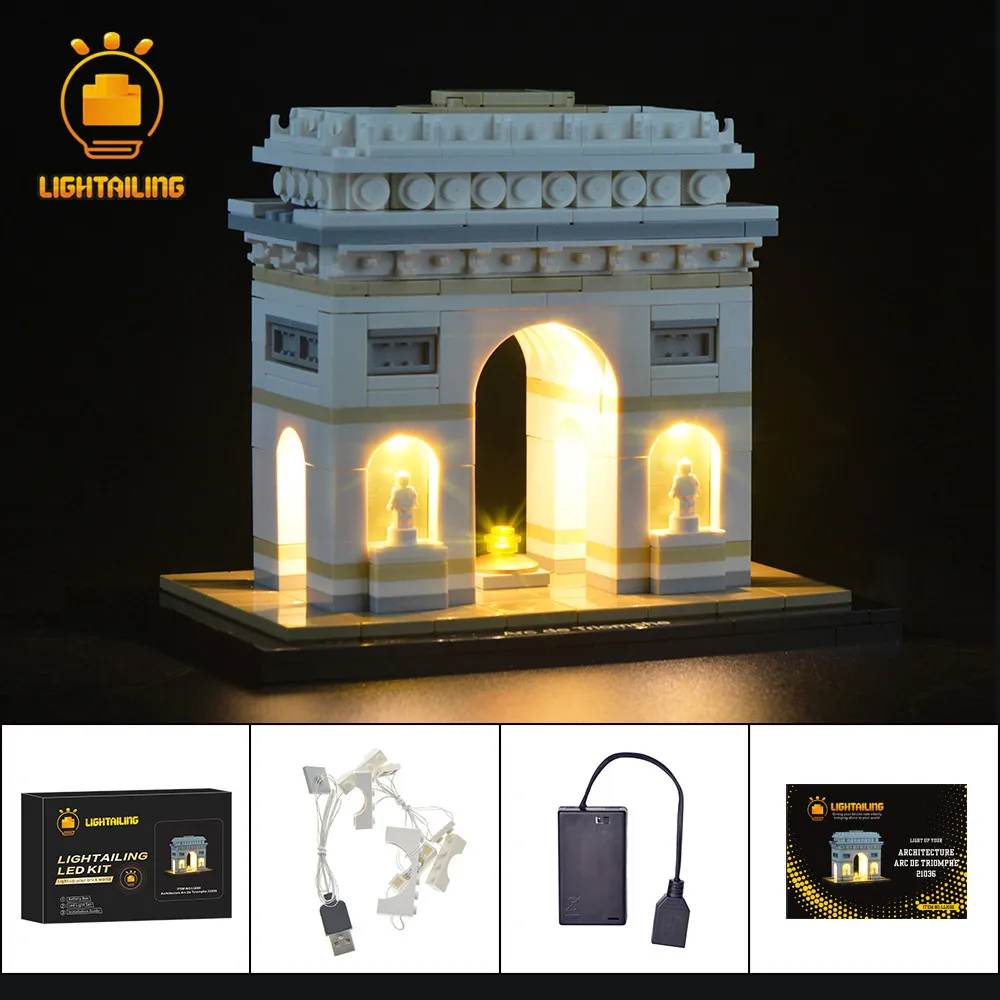 

LIGHTAILING LED Light Kit For Architecture Arc De Triomphe Light Set Compatible With 21036 (NOT Include The Model)