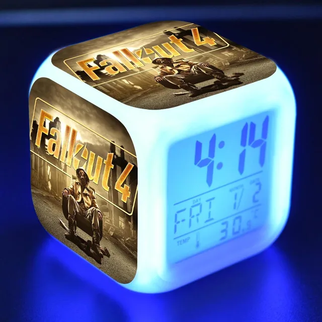 Move Game Fallout 4 Character LED Digital Alarm Clock reloj despertador