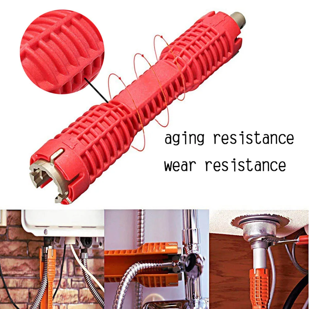 

Wrench Spanner Multifunction Water Pipe Sink Faucet Socket Installer Tool Double Head MAL999