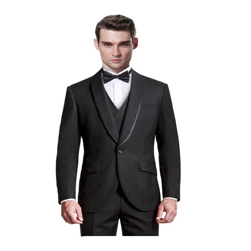 Mannen suits Man leisure suit driedelige/1 knop de bruidegom beste man bruiloft/jurk custom (jas en broek) Mannen suits Man leisure suit driedelige/1 knop de bruidegom beste man bruiloft/jurk custom (jas en broek)