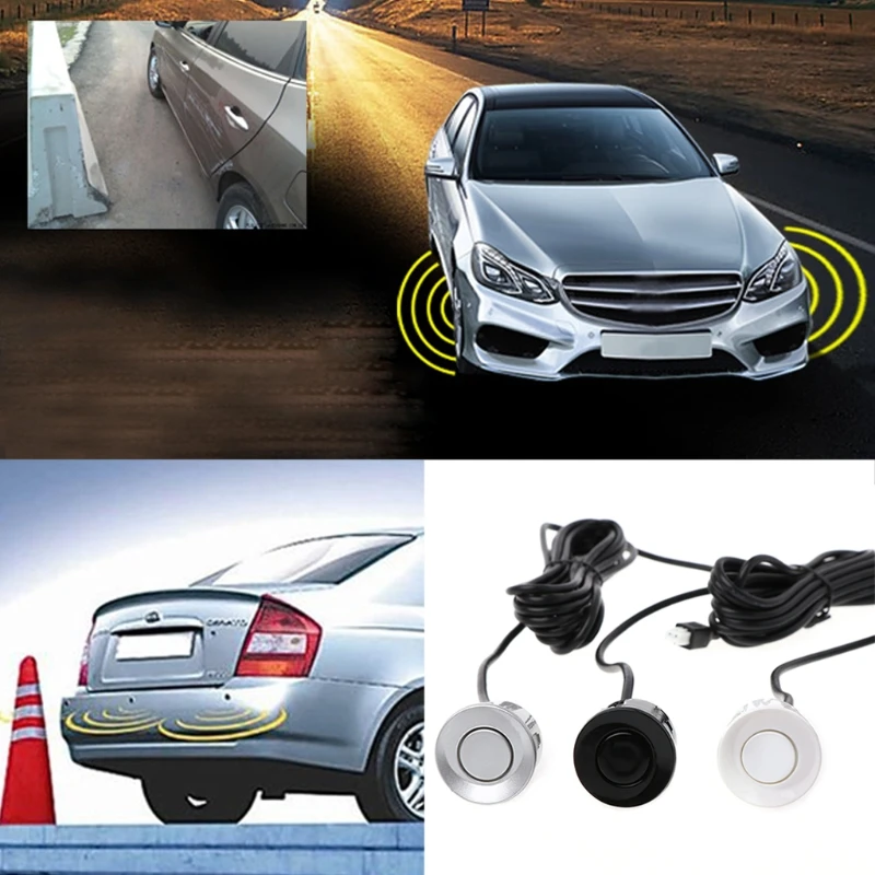

New 1 Pc Auto Car Parking Sensor Reversing Ultrasonic Radar Detection Standby Monitoring System 3 Colors High Quality