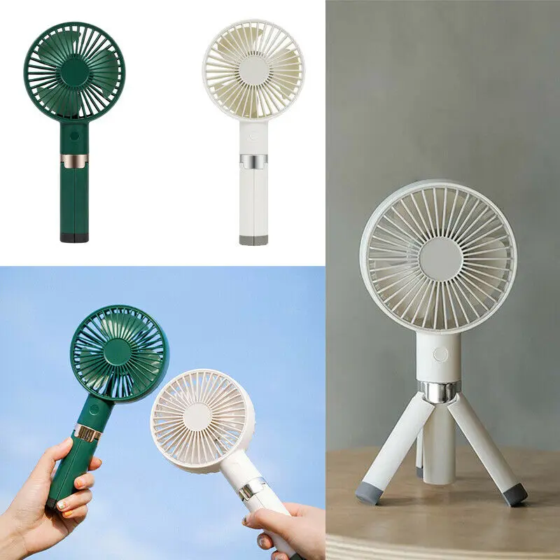 

Portable Mini Fan Tripod Fan Held Cooler USB Cable Handy Fan Rechargeable Travel