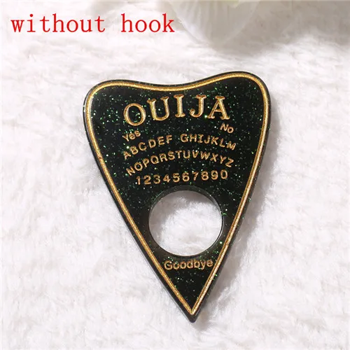 5 шт. плоский с оборота полимерный mixedcabochon Ouija board planchette decoden чехол для телефона ожерелье части игровой доски 42*60 мм - Цвет: as picture