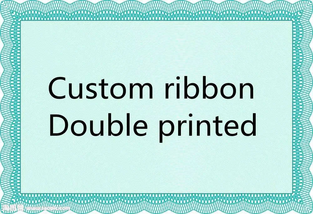 

50/100 yards custom ribbon double printed for the same patterm Grosgrain ribbon