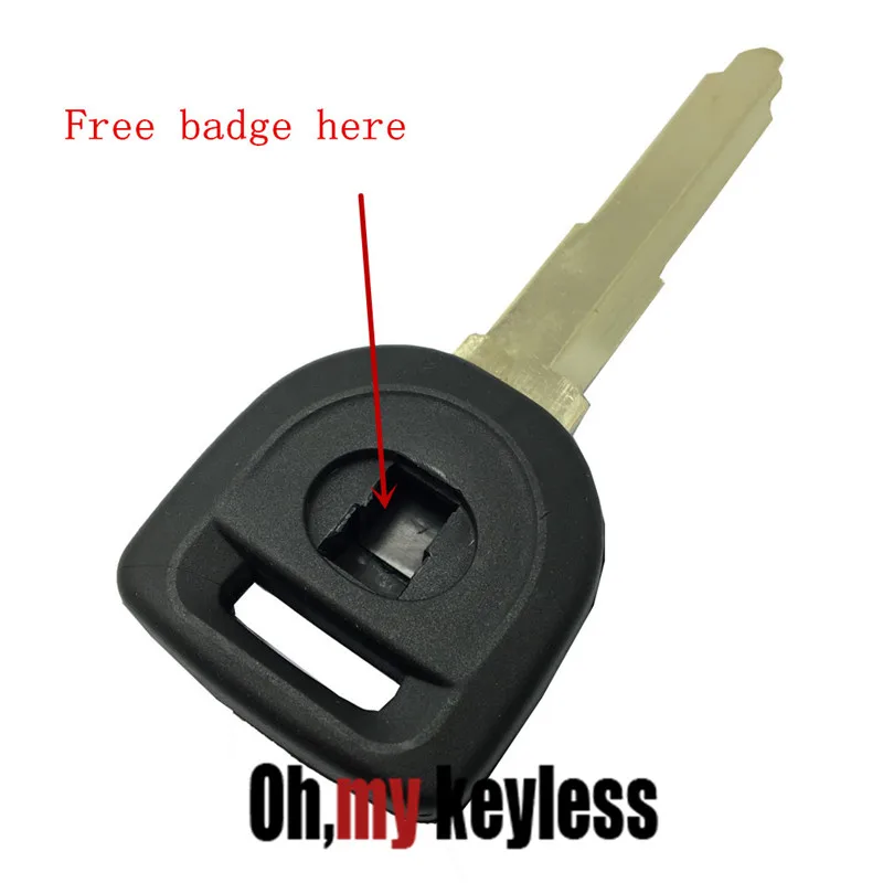 Replacement uncut key shell for mazda transponder chip key case for