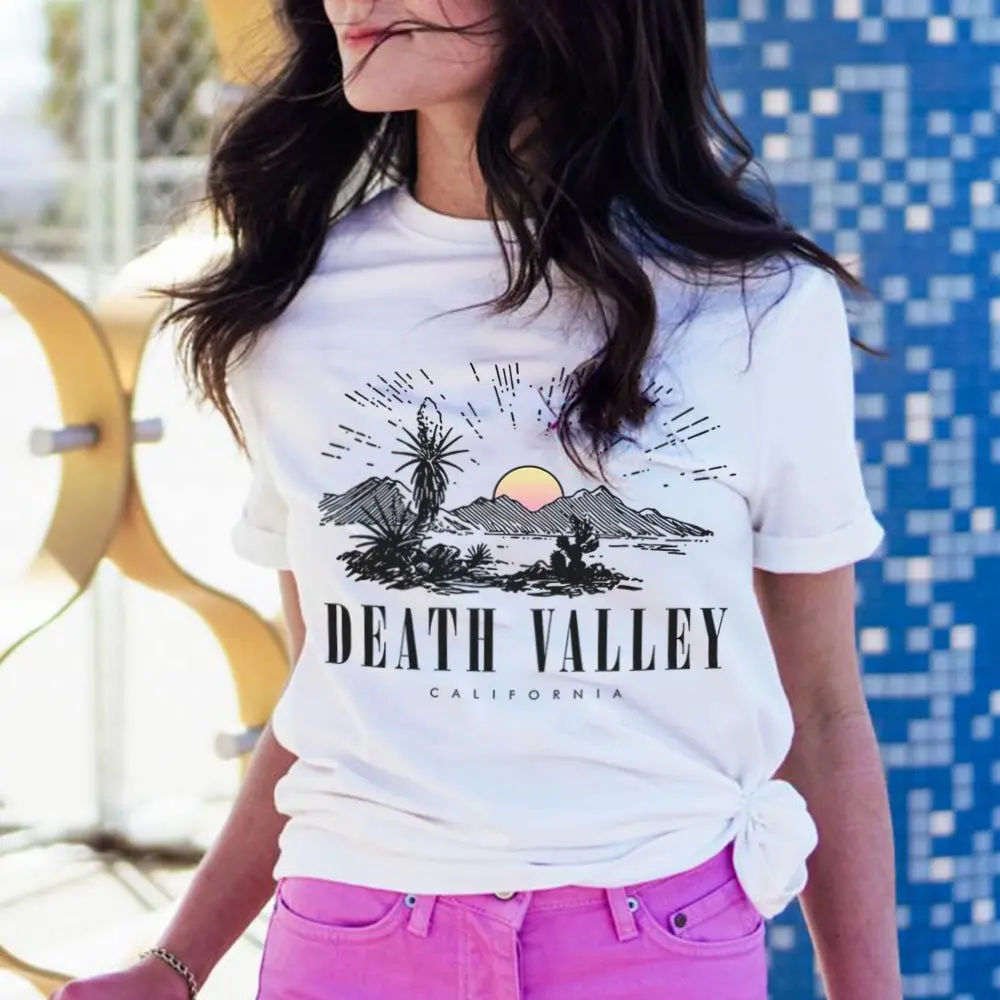 Новинка женские футболки в Долине смерти Калифорнийские сувенирные летняя