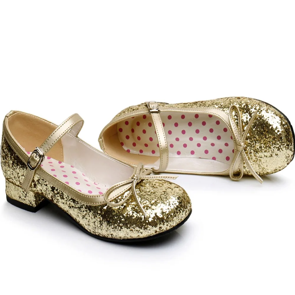 Милые удобные балетки Mary Jane на низком квадратном каблуке с круглым носком для девушек; цвет золотой; обувь принцессы в стиле Лолиты для школы