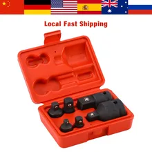 6 шт./лот, профессиональная ударная розетка, адаптер, редуктор, адаптер 1/" 1/2" 3/" 3/4", трещотка, выключатель