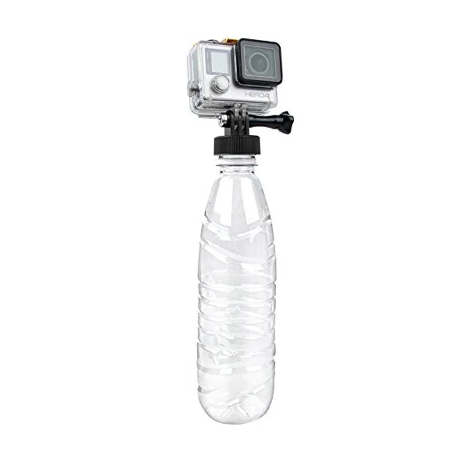 

Plastic Bottle Diameter 37mm Water Bottle Connector Monopod Adapter Connector Tripod Surfing Mount for go pro xiaomi yi Camera