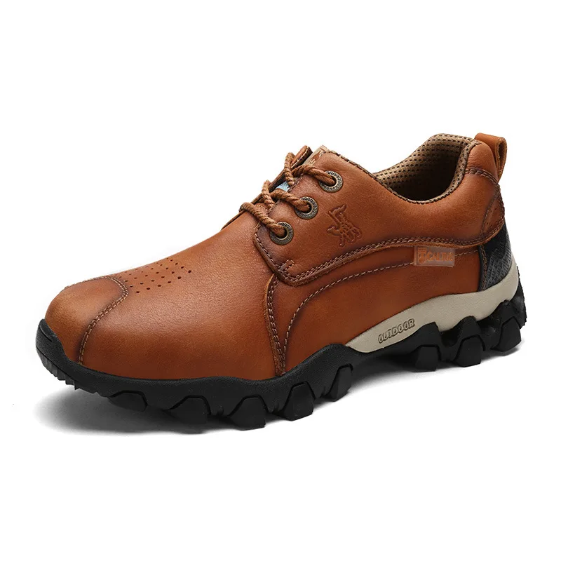 

BACKCAMEL New Autumn Winter Men's First Layer Geniune Leather New Outdoor Platform Top Quality Shoes Size 38-44