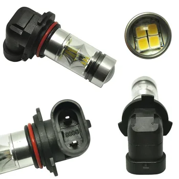 

Hot 2 Pcs 9006 HB4 3030 100W 20 LED 6000K Super White Fog Driving Light Bulbs BX