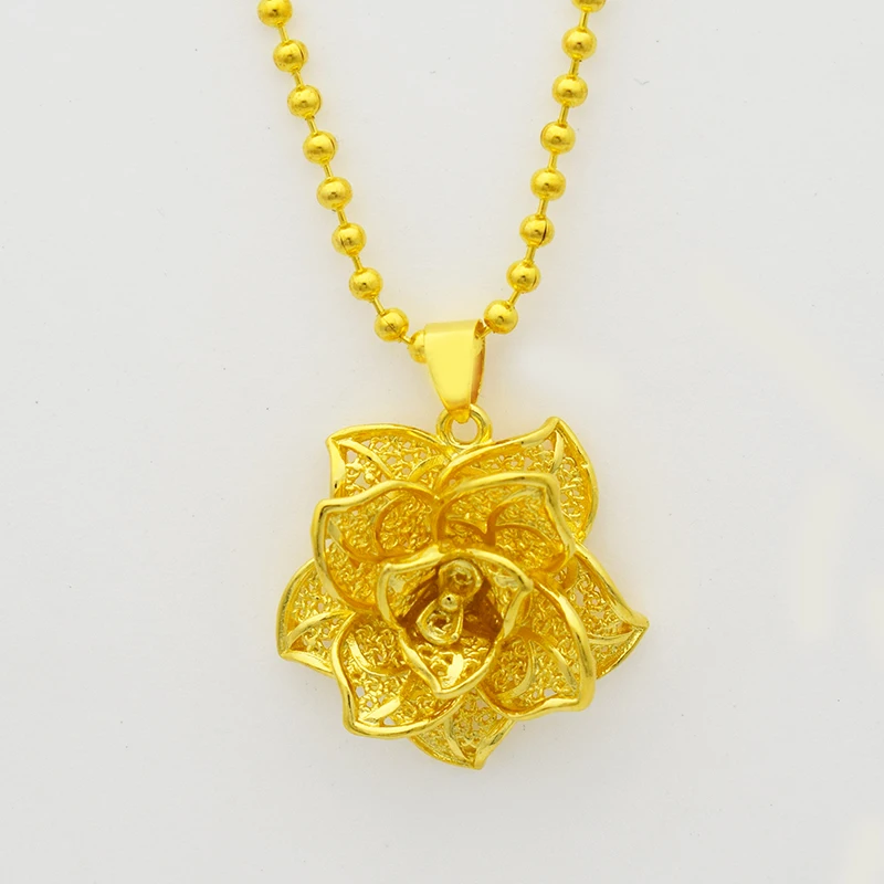 Gold Indian Mandala Flower Pendant Necklace,Fashion Jewelry For Women ...