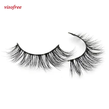 

Visofree Eyelashes 3D Mink Lashes Crossing Mink False Eyelashes Hand Made Full Strip Eye Lashes cilios naturais 4