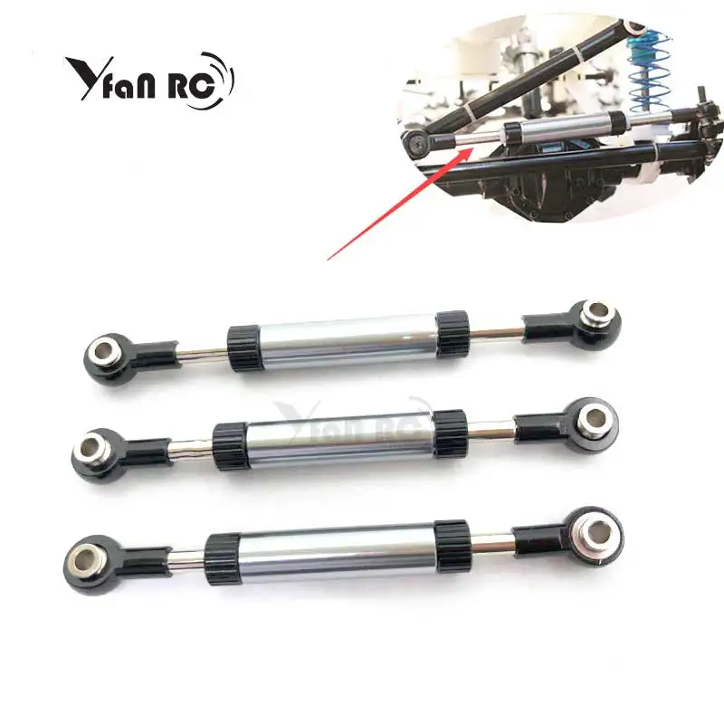 

RC Crawlar Car Part Metal Adjustable Steering Servo Link Rod For 1/10 Crawlar Car TRX4 TRX-4 T4 SCX10 D90 90046 CC01