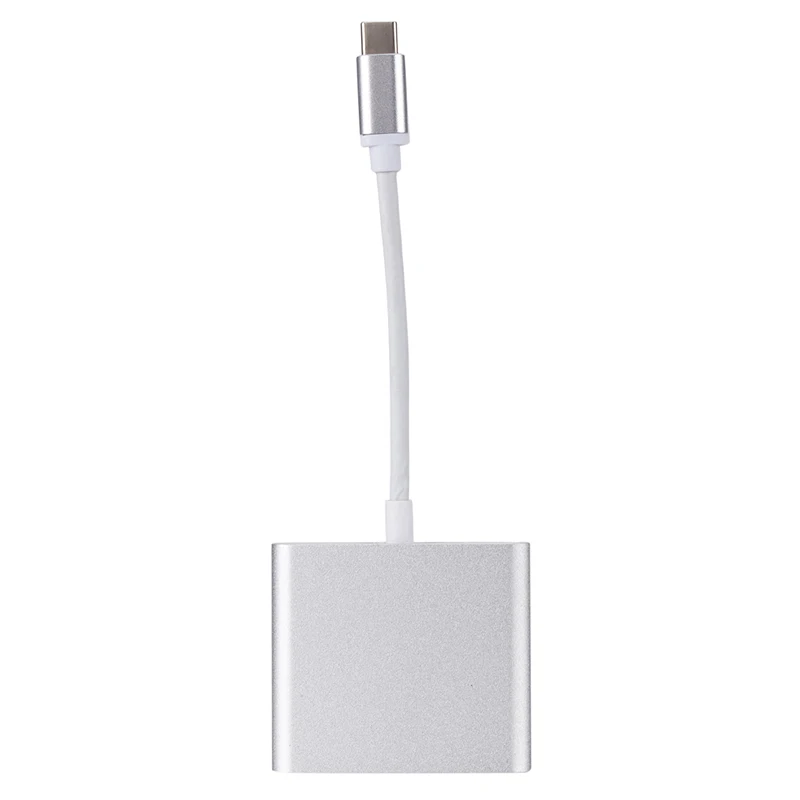 USB C концентратор type C USB 3,1-HDMI 4K адаптер конвертер кабель 3 в 1 разветвитель для Apple Macbook Pro USB-C концентратор HDMI Поддержка 4K HD