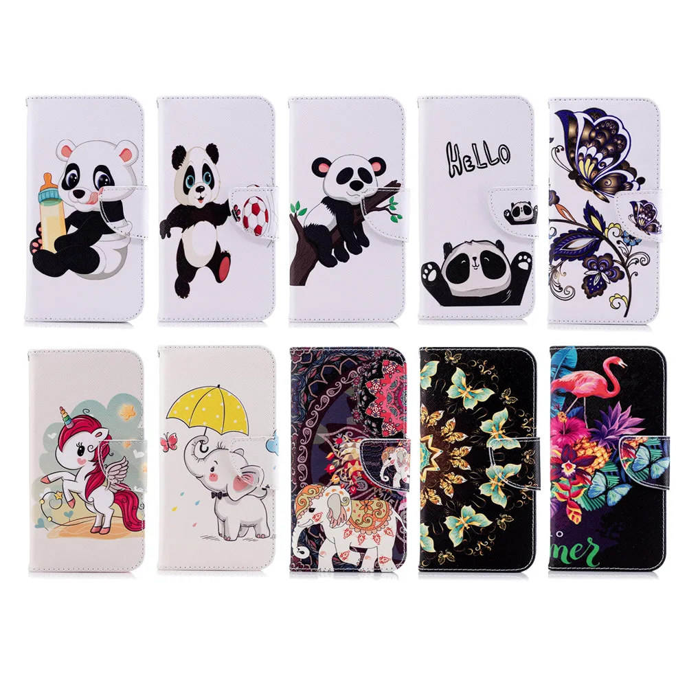 JFWEN لطيف جلدية الهاتف حالات ل Fundas سامسونج غالاكسي A10 A20 A30 A40 A50 A70 حالة المحفظة حامل بطاقة فليب حامل غطاء كوكه