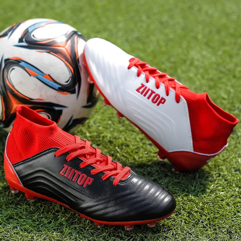 

Fires Men's Soccer Shoes Outdoor Non-slip Shoes Football Boots High Feet Sports Shoes Size 45 46 Scarpe Da Calcio Men Football