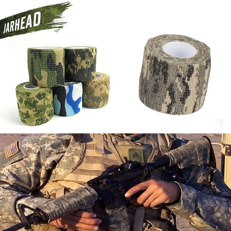 Military Outdoor Camera hunter Camo Tape Camouflage Stretch Bandage
