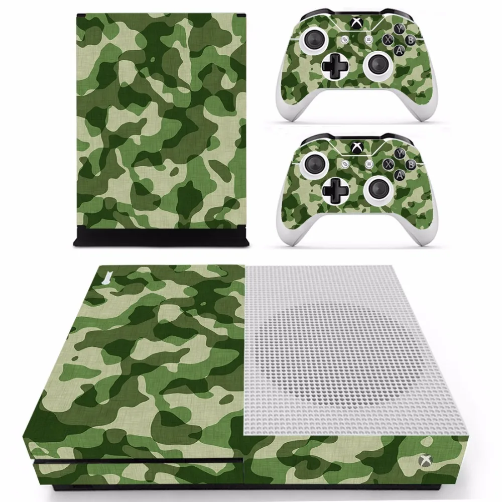 Камуфляжная наклейка для microsoft Xbox One S и 2 контроллера для Xbox One S Skins виниловая наклейка