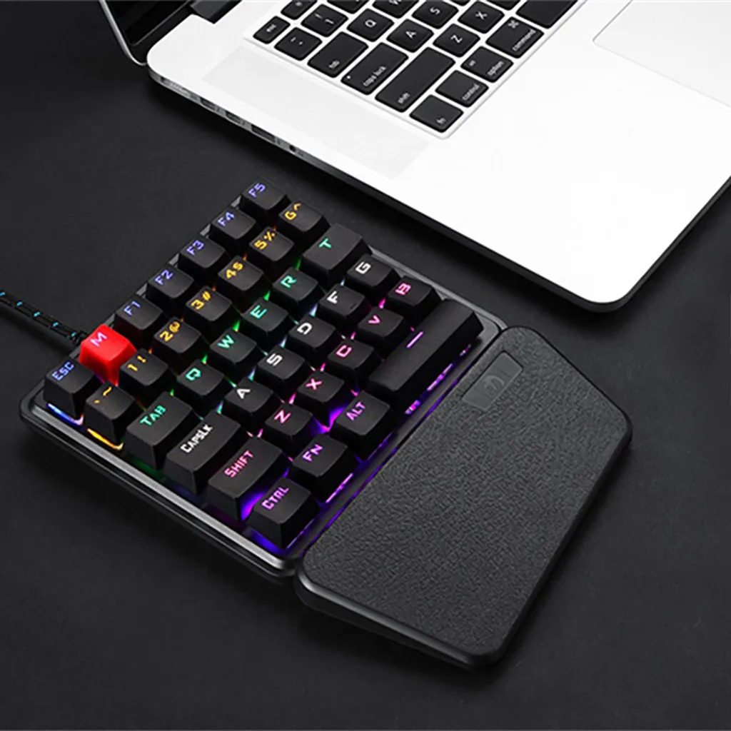 keyboard 2019 K106 Wired 36 Keys Mechanical Usb Ergonomic Single Hand Keypad Gaming Keyboard dropshipping