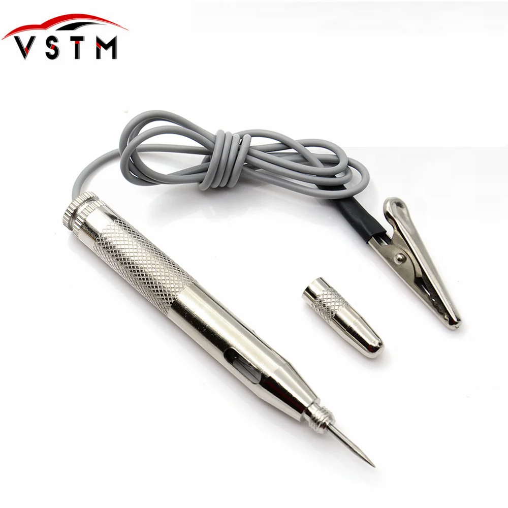 

Free shipping DC 6V-24V Car Circuit Tester Probe Light System Test Probe Lamp Auto Light Lamp Voltage Test Pen Detector Copper
