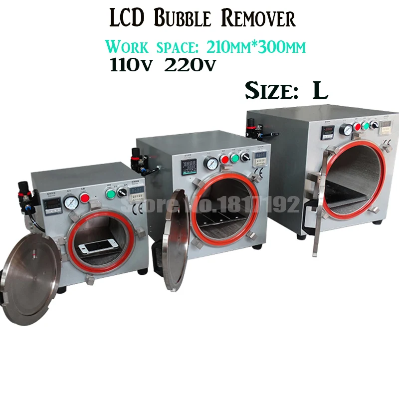 

OCA Adhesive Sticker LCD Bubble Remove Machine Bubble Remover for LCD Touch Screen Repair Refurbishment, High Pressure Autoclave