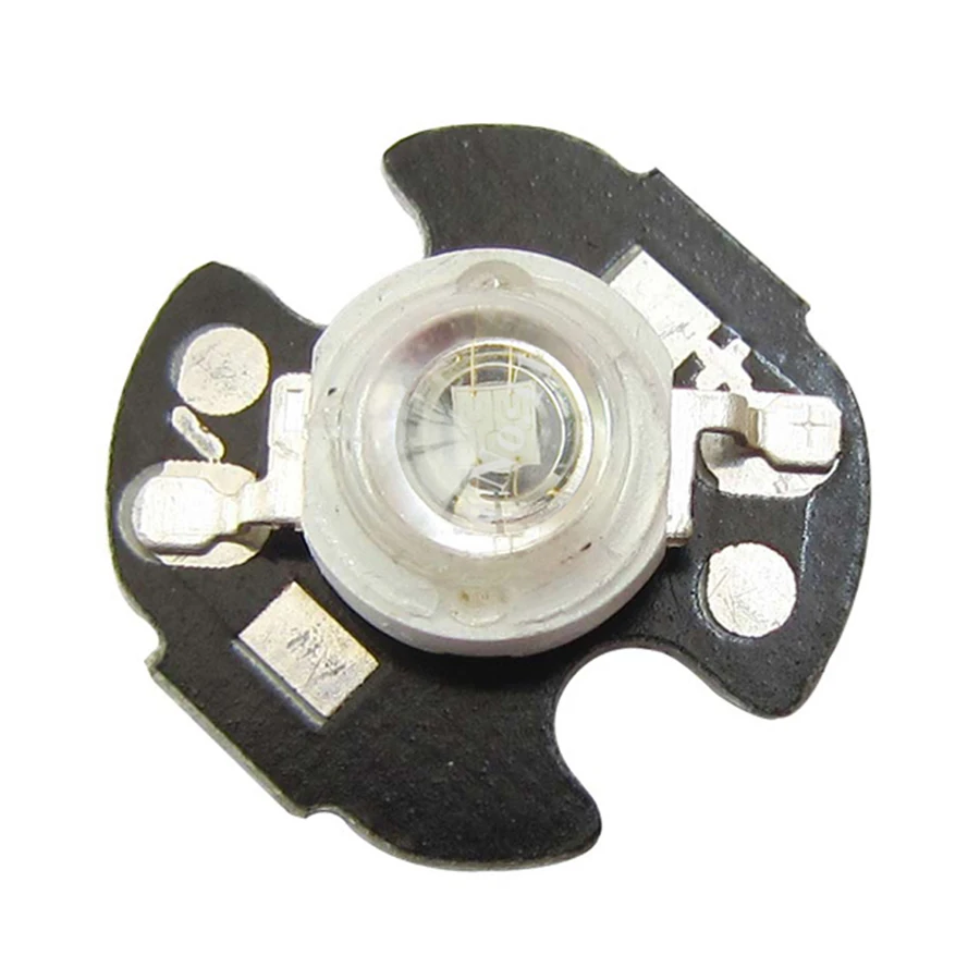 

10pcs/lot 3W 45mil Chip Royal Bule 445~450nm LED Bead Light Emitter With 16mm Round Heatsink