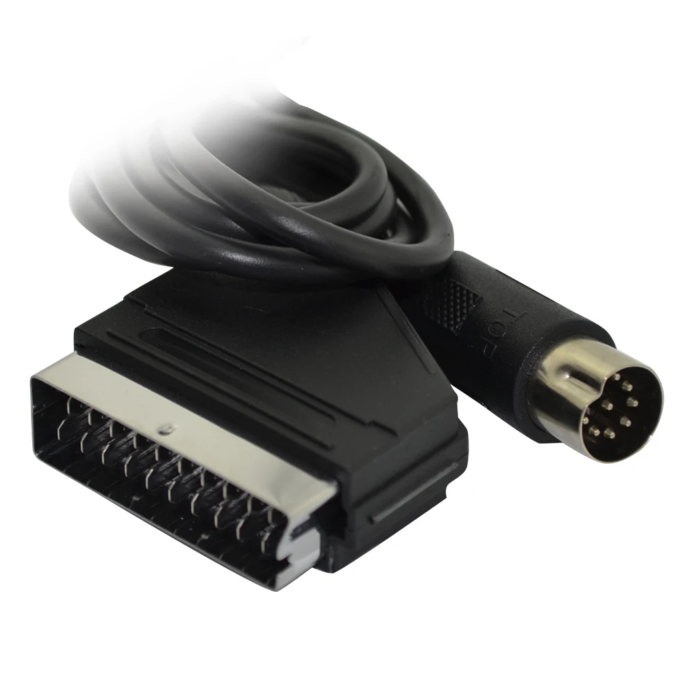 PAL v-pin EU Scart Cable AV Lead para SEGA Mega Drive 1 para Genesis 1