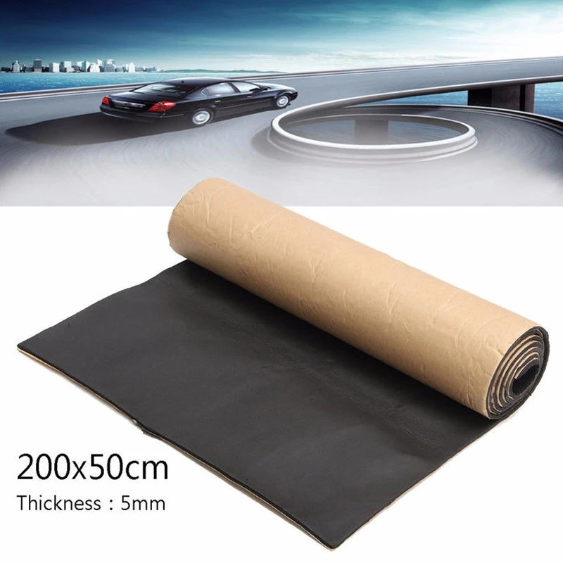 

Car Auto Van Sound Proofing Insulation Closed Cell Foam 5mm With Adhesive NEW