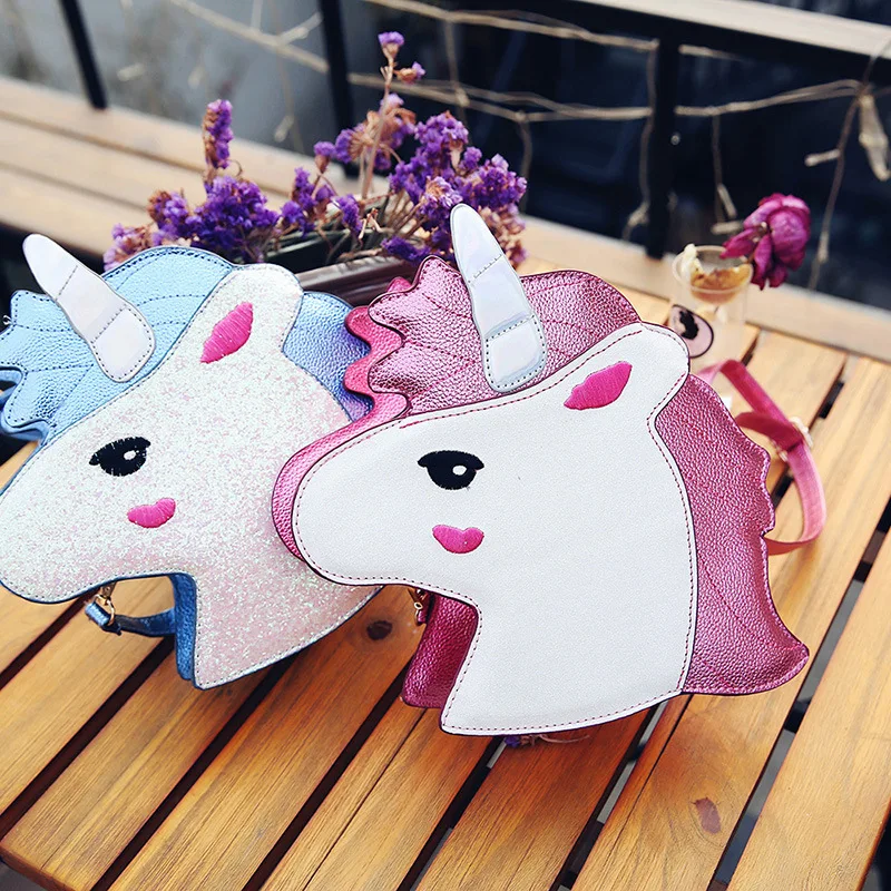 

Kweco Vader Brand Shoulder Bags Personality PU Leather Shoulder Bag Unicorn Women Crossbody Bag Handbag Day Clutches Bolso Mujer