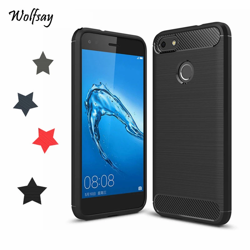 

Wolfsay Anti-knock Case For Huawei P9 Lite Mini Case Soft TPU Brushed Case For Huawei P9 Lite Mini/ Huawei Y6 Pro 2017 Fundas
