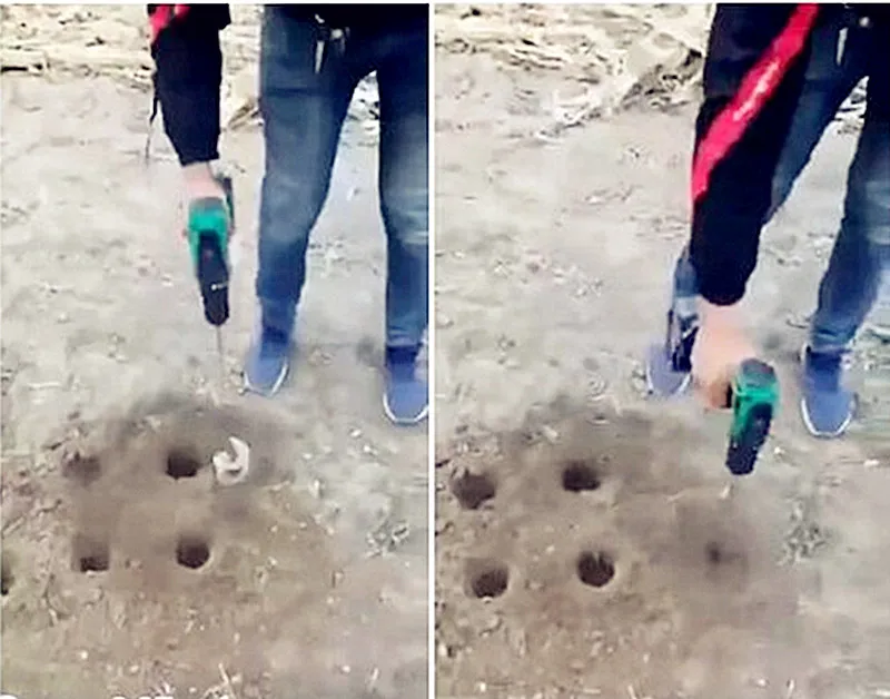 Milímetros de Aço Brocas o Plantio de Árvores Árvores de Jardim Ferramenta de Perfuração 80 80x250 Milímetros x 300 Terra Digger Trado Broca Hex Eletrônico Folha Espiral de Jardim - Image 2