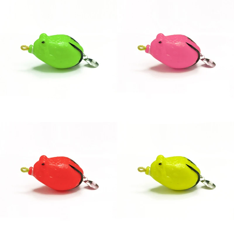 

Fishing Lure Frogs Small Size 4.5cm/9g Egg Artificial Lures Snakehead Fish Double Hook Spoons Noisy